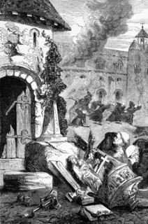 Destruction of Perth Charterhouse or Perth Priory, a monastery of Carthusian monks based in Perth,