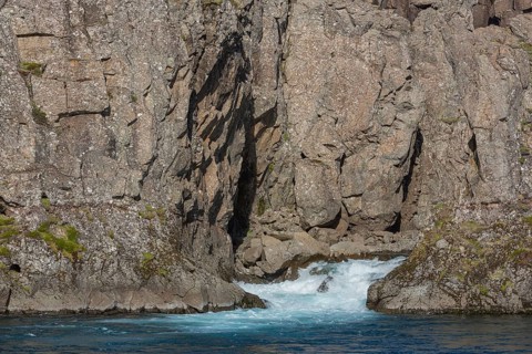 Fossardalur Waterfall close to Djupivogur at the Berufjord, Easter Iceland