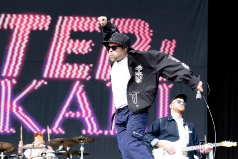 Adenau, Germany, 7 June 2024: Enter Shikari (Roughton Rou Reynolds, singer) play at Rock am Ring.