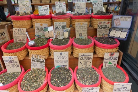 Stall with spices, Granada, Spain