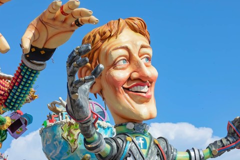 Carnival floats, Sciacca, Agrigento district, Sicily, Italy