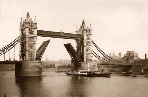 Tower Bridge, London, UK, ca 1920
