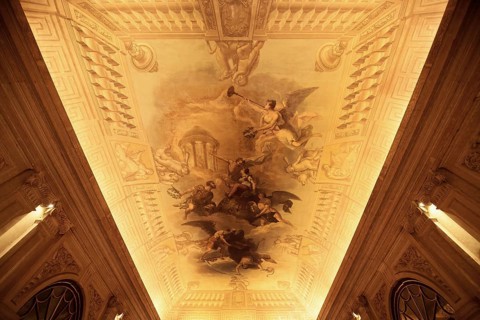 Palace of Ajuda, Beautiful painted ceiling, Lisbon