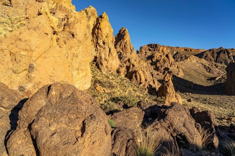 Roques de Garcia rock formation in Teide National Park, Tenerife, Canary Islands, Spain