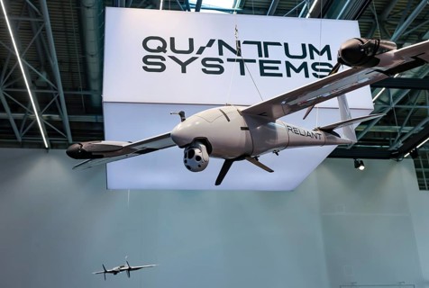 Düsseldorf, North Rhine-Westphalia, Germany - QUANTUM SYSTEMS, RELIANT reconnaissance drone at the