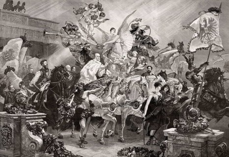 Allegory, refounding of the German Reich on 18 January 1871