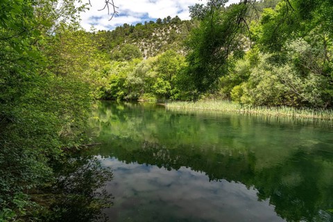 The River Cetina in the Cetina Gorge near Omis, Croatia