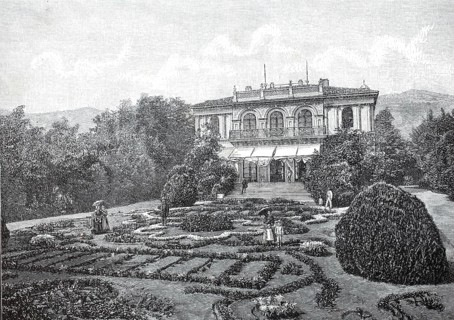 Villa Angiolina, a historic manor house, near Abbazia, Italian name of Opatija, seaside resort on