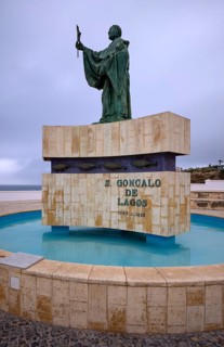 Statue of St São Gonçalo de Lagos, Old Town, Lagos, Algarve, Portugal