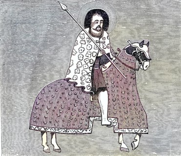 Abyssinia, the Negus on horseback, 1869, today Ethiopia, Historical, digitally restored