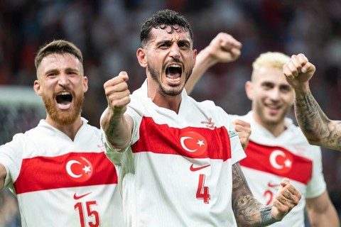 BERLIN, GERMANY - JULY 6, 2024: Euro 2024 quarterfinal match Nederlands vs Turkey (Turkiye) 2:1.