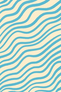 This image showcases an abstract pattern with wavy blue lines on a beige background, creating a