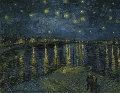 Starry Night, Painting by Vincent Willem van Gogh (born 30 March 1853 in Groot-Zundert, died 29