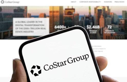 costar group logo is displayed on smartphone. CoStar Group, Inc. is an American provider of