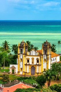 Famous historic church in the old city of Olinda in the state of Pernambuco, Brazil, Olinda,