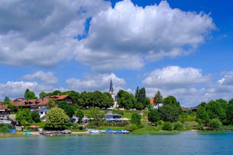 Gstadt am Chiemsee, Chiemgau, Upper Bavaria, Bavaria, Germany