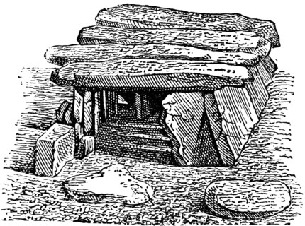 Covered stone row of Bagneux near Saumur, megalithic tomb, archaeology, history of prehistoric