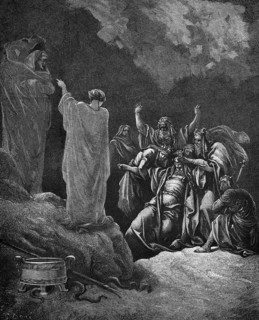 Saul and the Sabuness, a woman who can raise the dead, First Book of Samuel, chapter 28, verse 7,