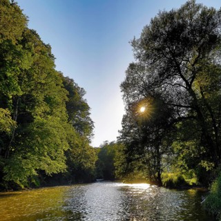 The River Our, Gemünd an der Our, Ösling, Islek, Southern Eifel nature park Park,