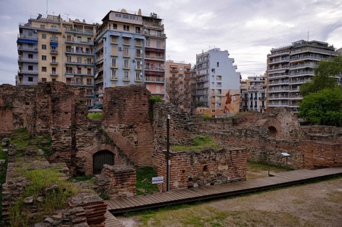 Roman Forum, Roman Forum, Roman Agora, archaeological site, Thessaloniki, Macedonia, Greece
