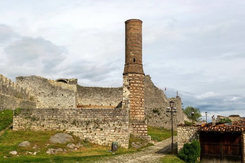 Ruins of the Red Mosque in Berat Castle, Berat, Albania