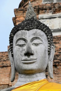 Buddha statue in Wat Yai Chai Mongkhon, Buddhist temple, Ayutthaya, Ayutthaya province, Thailand