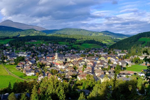 View of Tamsweg, Lungau, Salzburg state, Austria