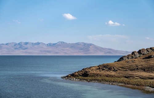 Song Kul mountain lake, Naryn region, Kyrgyzstan