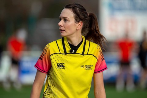 Rugby: Germany against MKS Pogon Awenta Siedlce, Poland in Heidelberg. Picture: Referee Maria Latos