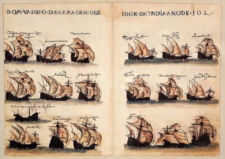Vasco da Gama's armada of 1502, digitally edited
