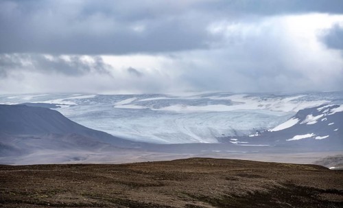Tongue of Hofsjökull glacier, Kerlingarfjöll, Icelandic Highlands, Iceland