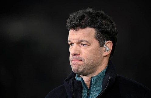 DAZN TV expert Michael Ballack, portrait, thoughtful, MHPArena, MHP Arena Stuttgart,