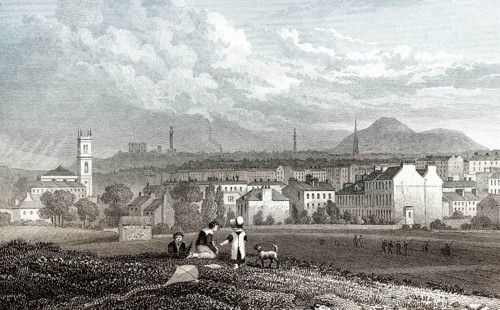 Part of the New Town, from the North West, Edinburgh, Scotland, 19th century, from Modern Athens by