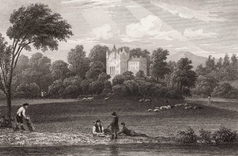 Crathes Castle, near Banchory, Aberdeenshire, 19th century, from Modern Athens by Th. H. Shepherd