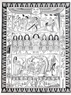 Theban Masked Festival, ancient Egyptian wall painting, Egypt, digital reproduction of an original