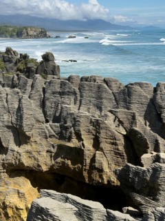 Pancake Rocks in Paparoa National Park, South Island, New Zealand, Oceania