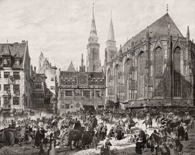 Arrival of Gustav Adolf at the Nuremberg Main Market in 1632