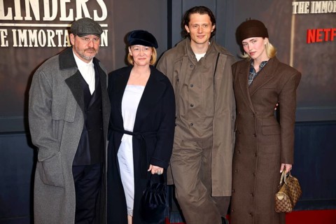 Steffen Baumgart with woman Katja Baumgart and Fabian Reese, Johanna Grünewald - Berlin premiere