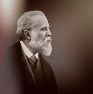 Portrait of Antoni Gaudí i Cornet, 1852 – 1926, Catalan architect and designer from Spain, the