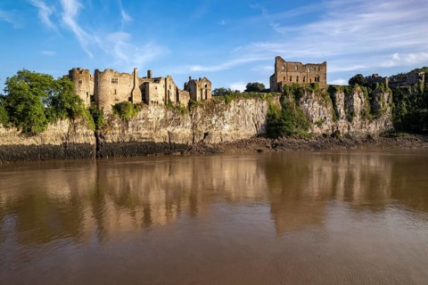 Chepstow Castle ruins, Wales, Great Britain