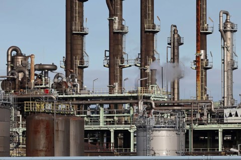 Oberhausen, North Rhine-Westphalia, Germany, industrial plant in the chemical park, OQ Chemicals