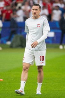 BERLIN, GERMANY - JUNE 21, 2024: Euro 2024 Groupe D match Poland vs Austria 1:3. Piotr Zielinski