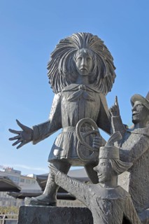 Struwwelpeter Fountain by Franziska Lenz-Gerharz 1985, bronze sculpture, figures, children's