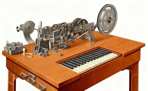 Historical Hughes telegraph, 1894