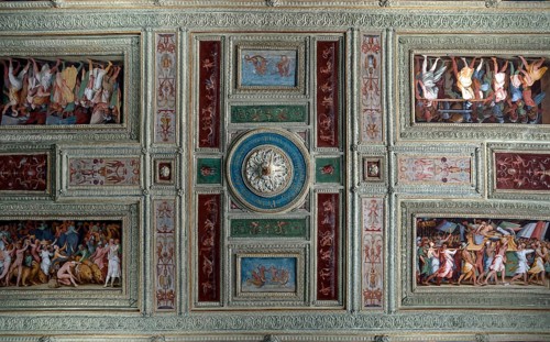 Ceiling fresco in the Villa del Principe, Palazzo di Andrea Doria, Piazza dei Principe, Genoa.