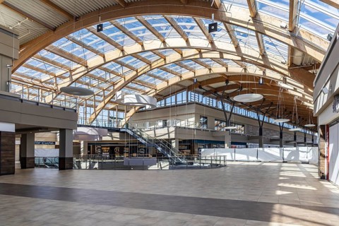 Vacancy in the Blautal Centre in Ulm. The former shopping centre, which opened in 1997, is being