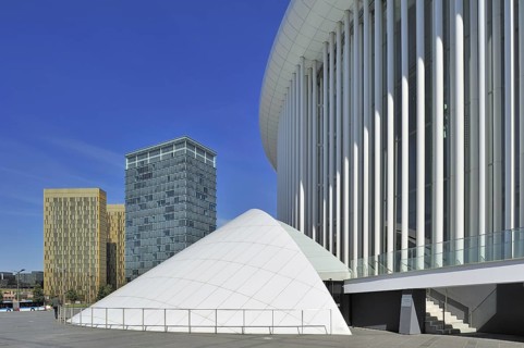 Office towers of the European Parliament, Court of Justice of the European Union and the