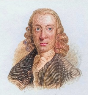 Henry Brooke, 1793 to 1783, Irish writer, coloured woodcut from Crabbe's Historical Dictionary from