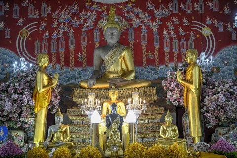 Buddha statue in Wat Yai Chai Mongkhon, Buddhist temple, Ayutthaya, Ayutthaya province, Thailand