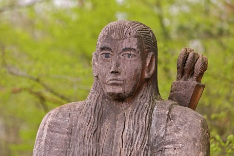 Legolas, archer, bow and arrow, wooden sculpture, The Lord of the Rings, J.R. Tolkien, fantasy,